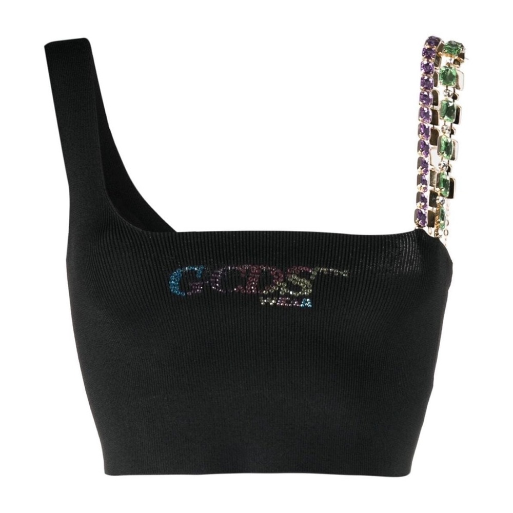 CRYSTAL EMBELLISHED CROP